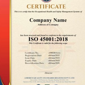 Certification d’Entreprise selon l’Accréditation IAS / CB AMERICO
