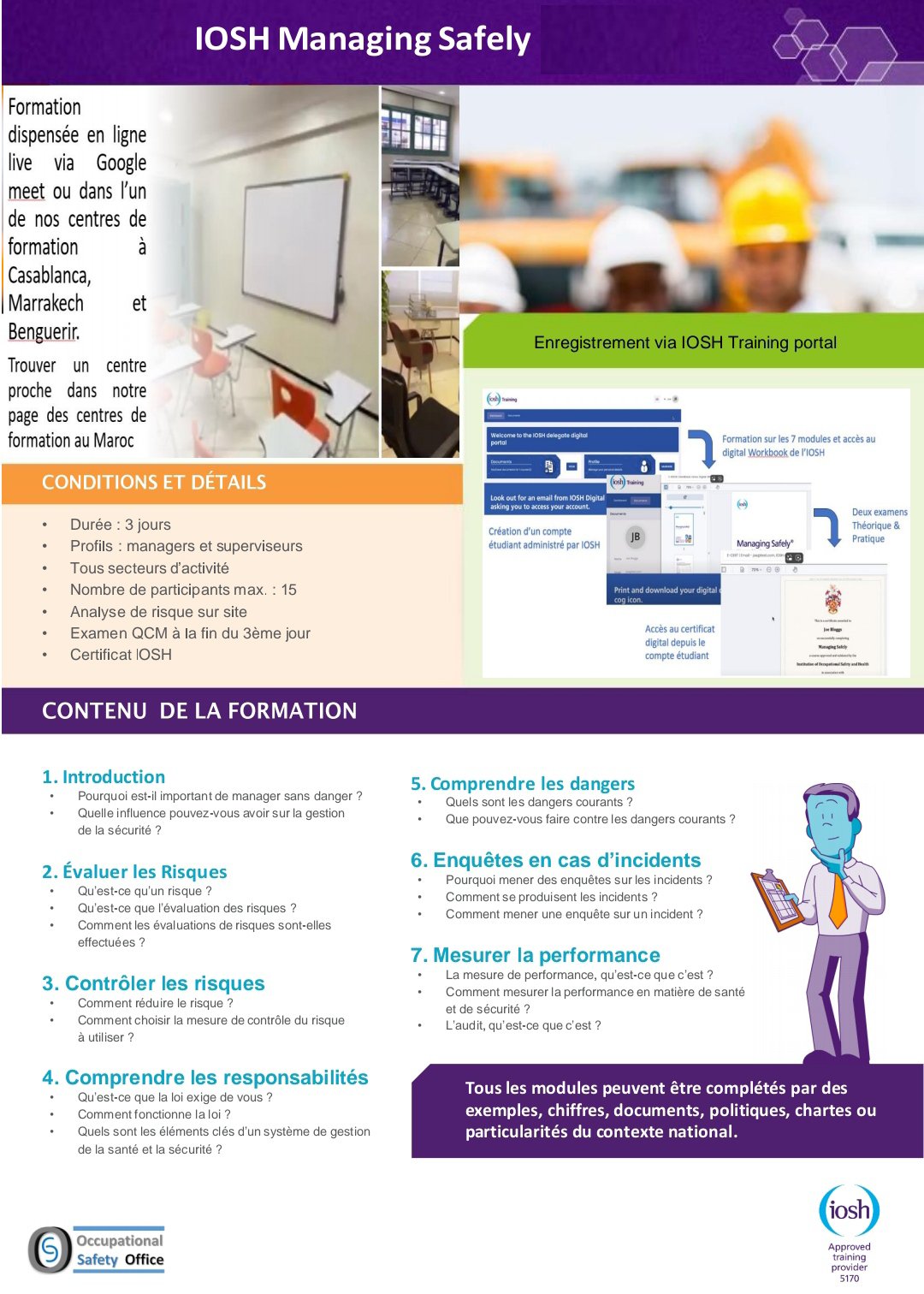 Formation IOSH Managing Safely®