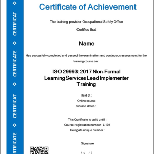 ISO 29993 Lead Implementer