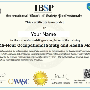 OSHA 48 Hour Occupational Safety and Health Manager®